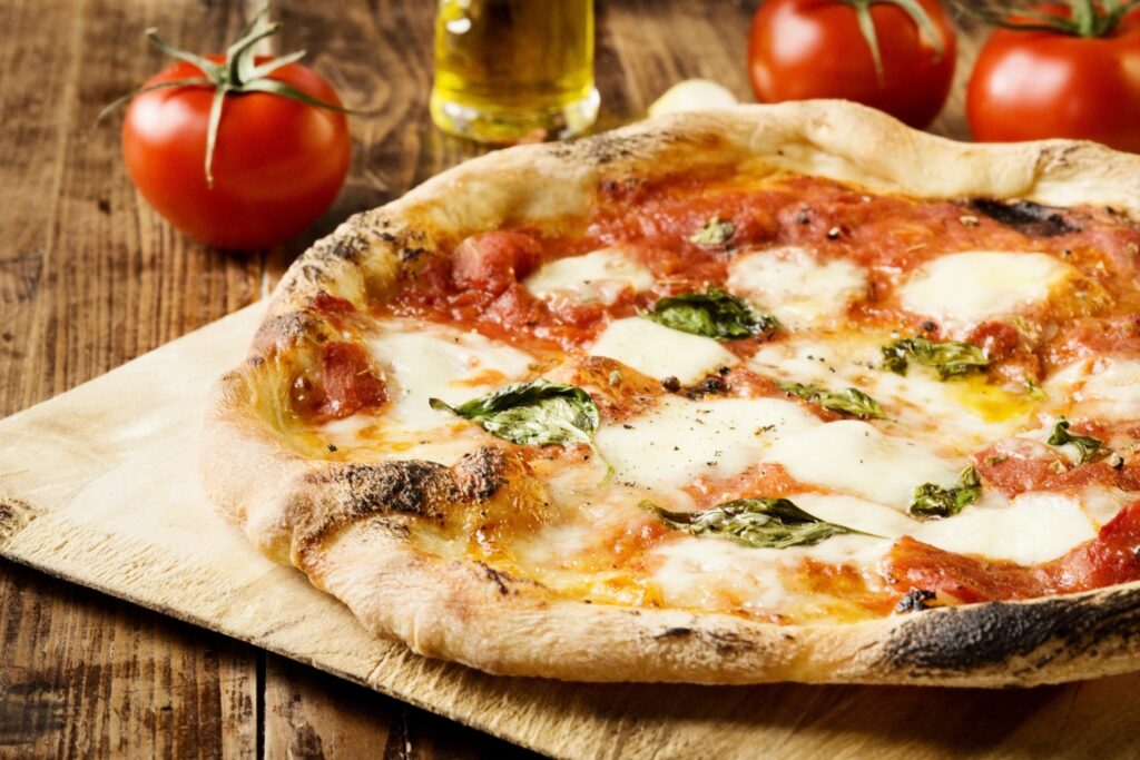 A traditional Neapolitan Pizza