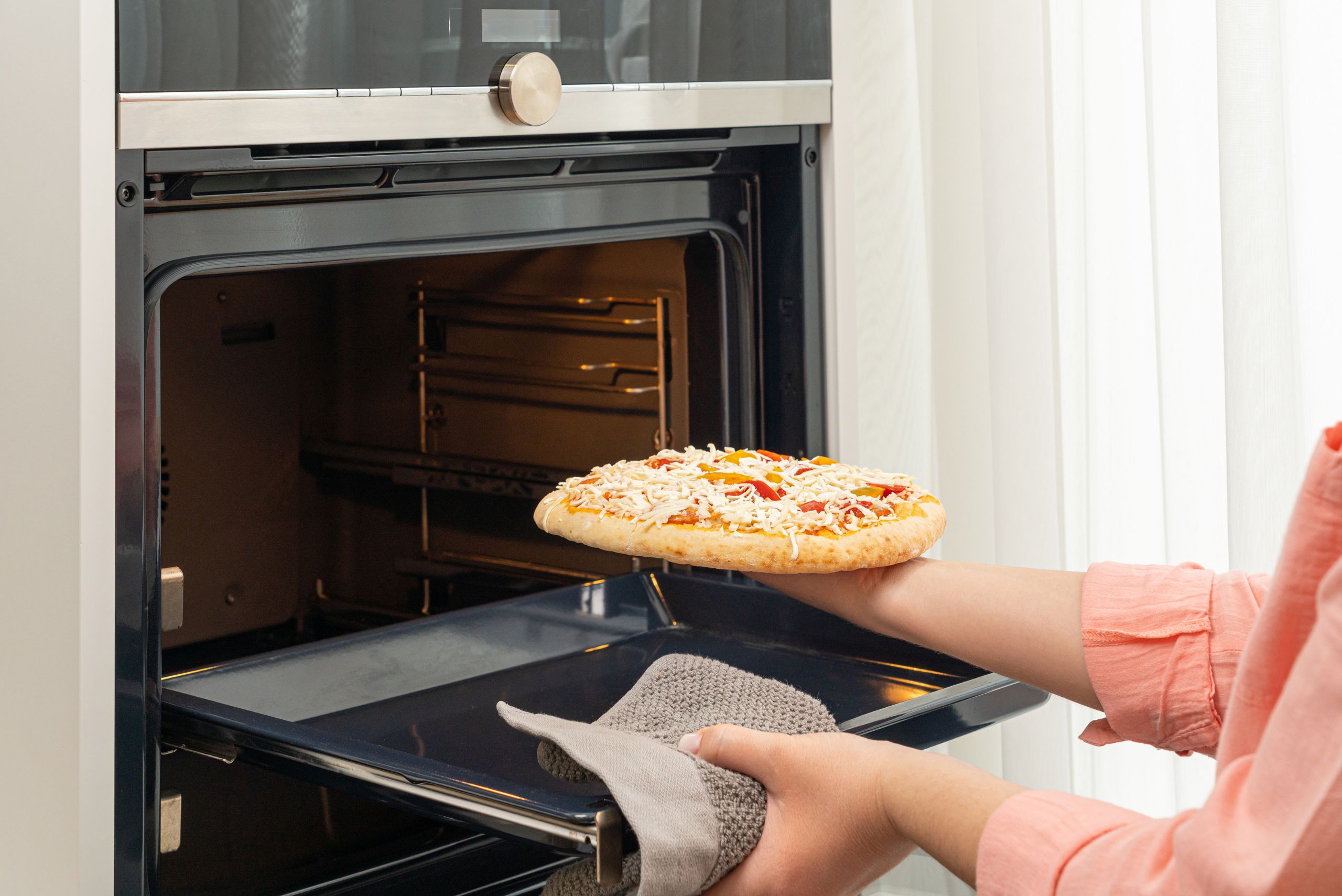Put pizza oven indoor